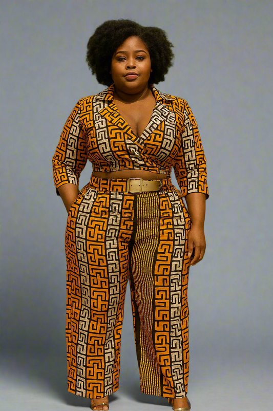 2 piece in african fabric